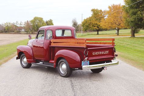 Car of the Week: 1950 Chevy 3100 pickup - Old Cars Weekly 49 Chevy Truck, Vintage Pick Up Trucks, 1950 Chevy Pickup, 1960 Chevy Truck, Old Trucks Chevy, Classic Trucks Chevy, Fictional Aesthetic, 1953 Chevy Truck, 1950 Chevy Truck