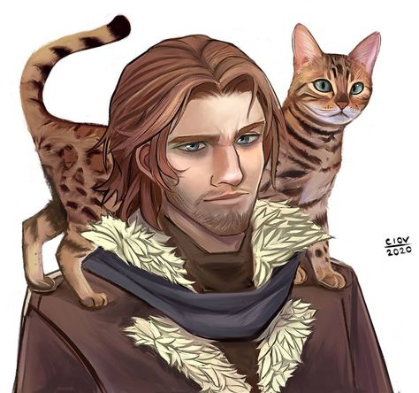 Ciov on Instagram: “Pretty late but here it is Caleb from Critical Role and his familiar Frumpkin  #sixfanartschallenge #criticalrole #calebwidogast #frumpkin…” Critical Role Campaign 2, Critical Role Fan Art, Fan Art Drawing, Arte Fantasy, Dungeon Master, Critical Role, Dnd Characters, Fantasy Artwork, A Drawing