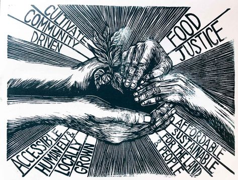 The Agricultural Justice Project: Social Stewardship Standards in Organic and Sustainable Agriculture Justice Quotes, Food Justice, Art Zine, Protest Art, Food Insecurity, Teaching Inspiration, Sustainable Agriculture, New Roots, Community Gardening