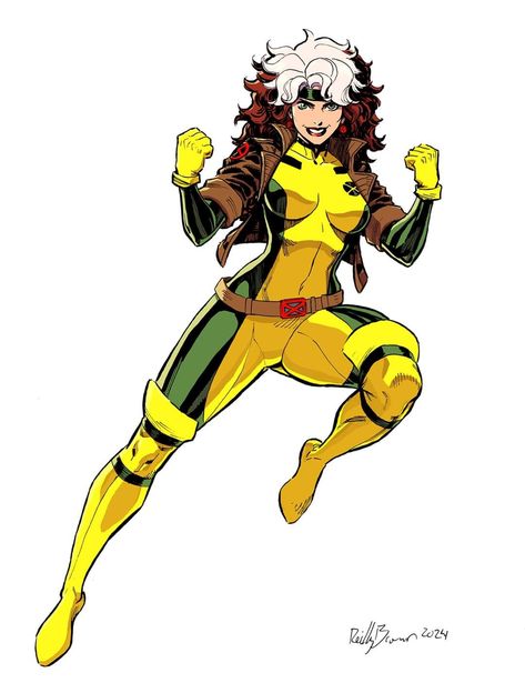 Rogue Marvel, Superhero Background, Rogue Xmen, Gambit X Men, Gambit Marvel, Marvel Rogue, Xmen Art, Batman Drawing, Xmen Comics