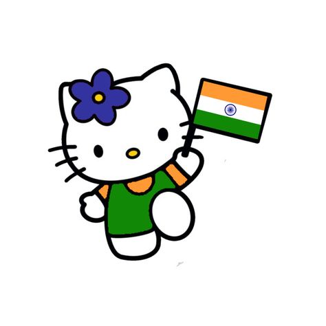 Hello Kitty Indian Flag, Nepali Flag, Indian Aesthetic Wallpaper, Trinidad Flag, Funny Accidents, Hello Kitty Dress, Wallpapers Cartoon, Iphone Wallpaper Classy, Hello Kitty Crafts