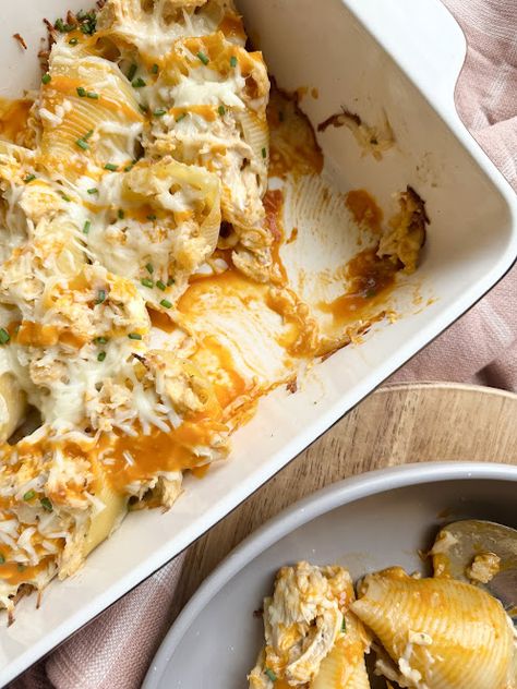 Buffalo Stuffed Shells, Ground Chicken Stuffed Shells, Stuffed Shells Chicken Stuffing, Stuffed Jumbo Shells Recipe Chicken, Buffalo Chicken Shells, Shells Stuffed With Chicken And Stuffing, Stuffed Shells With Chicken And Broccoli, Buffalo Chicken Stuffed Shells, Korean Bbq Chicken