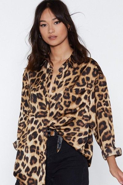 Tiger Shirt Outfit, Tiger Shirt, Leopard Shirt, Animal Print Fashion, Outfit Women, High Fashion Street Style, Shirt Outfit, Dress To Impress, Chic Style