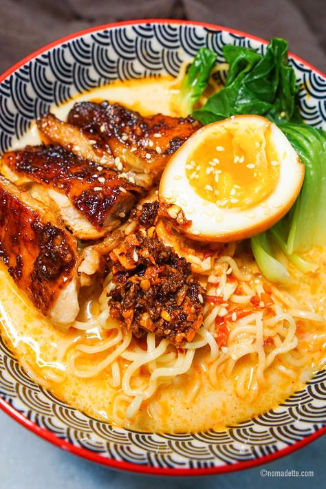 White Ramen Broth, Ramen Noodle Recipes Soup, Ramen Hacks, Ramen Broth, Asian Noodle Recipes, Ramen Recipe, Salted Egg Yolk, Ramen Noodle Soup, Xmas 2024