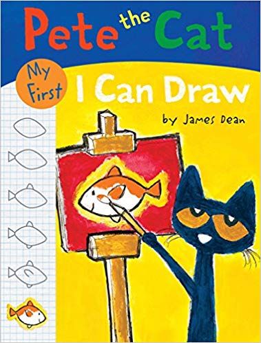 Pete The Cats, Book Of James, Directed Drawing, Drawing Guide, Pete The Cat, Cat Books, James Dean, Guided Drawing, Small Art