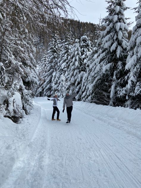 Winter Snow hiking friends mountains walking walk powder vacations travel skiing snowboarding Snow Walk Aesthetic, Winter Walks Aesthetic, Winter Walk Aesthetic, Winter Activities Aesthetic, Winter Board, Skiing Aesthetic, January Baby, Winter Bucket List, Autumn Lake