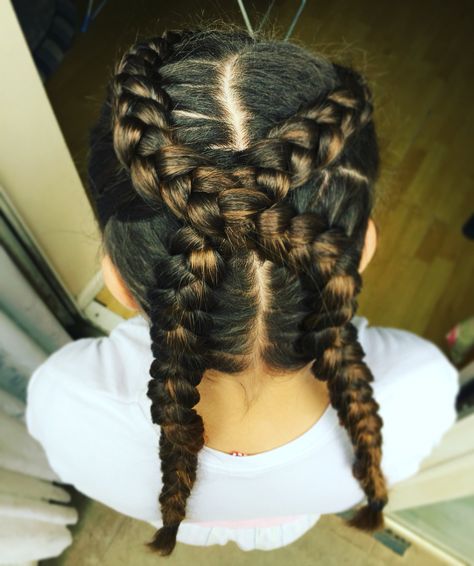 Crossover French braid Criss Cross French Braids, French Braid Hairstyles Athletic, Duch Braids Vs French Braids, How To Refresh French Curl Braids, Durch Vs French Braid, Side Bangs Hairstyles, Softball Hairstyles, Glamorous Hair, Side Bangs