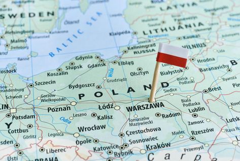 Poland map flag pin. Closeup shot of Poland map and flagpin , #sponsored, #flag, #map, #Poland, #pin, #flagpin #ad Travel To Germany, Poland Map, Poland Flag, Free Tickets, Flag Photo, Flag Pins, Military Operations, Malmo, Salou