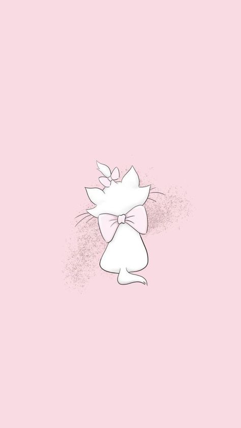 Cinderella Wallpaper, Wallpaper Gatos, Marie Cat, Bow Wallpaper, Marie Aristocats, Disney Phone Wallpaper, Instagram Graphic, Iphone Wallpaper Photos, Apple Watch Wallpaper