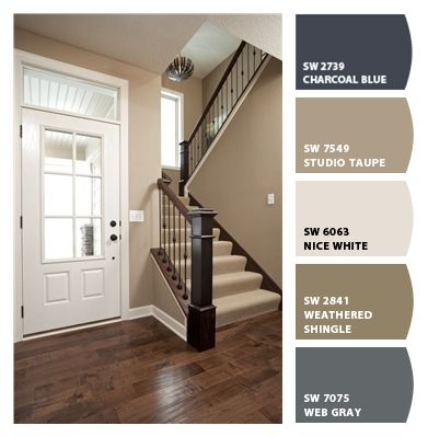 Sherwin Williams Weathered Shingle, Sherman Williams, Dark Brown Furniture, Brown Paint Colors, Half Bathroom, Brown Paint, Brown Furniture, Paint Colors For Living Room, Living Room Colors