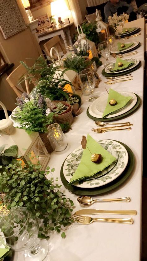 Botanical Dinner Party, Fairy Tale Dinner Party, Enchanted Forest Dinner Party, Woodland Dinner Party, Garden Gala Theme, Garden Of Eden Party Theme, Garden Wedding Dinner, Fairy Dinner Party, Green Dinner Party