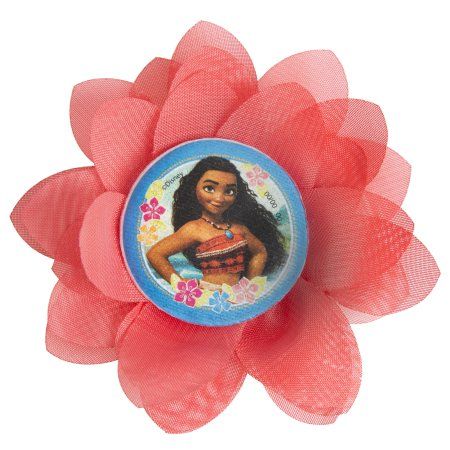 Disney Moana Flower Hair Clip Party Favors, 4ct Moana Birthday Party Favors Bags, Moana Favor Bags, Moana Accessories, Moana Flower, Dollar Tree Moana Birthday, Disney Princess Party Favors, Moana Themed Napkins, Disney Princess Party Supplies, Colors Party