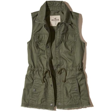 Hollister Military Twill Vest ($24) ❤ liked on Polyvore featuring outerwear, vests, olive, military vests, army green vest, military utility vest, military style vest and army green utility vest Army Vest, Olive Vest, Army Green Vest, Olive Green Vest, Military Vest, Pocket Vest, Cargo Vest, Utility Vest, Style Vest