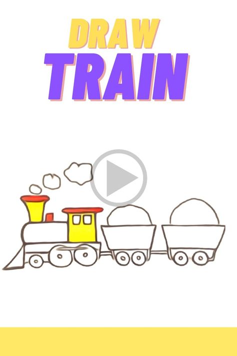 How to draw a train _ easy drawing for kids and beginners, step by step...............................#howtodraw #drawingforkids #drawingforbeginners #drawsforkids #CuteDraws #howtodraw #coloringpages #drawingforkids #drawing #coloring #draweasy #drawingtrain #train #kidsart #art #drawtrain #drawstepbystep Easy Drawings For Kids, Drawing For Beginners, Easy Drawing, A Train, Drawing For Kids, Easy Drawings, Art For Kids, To Draw, Coloring Pages