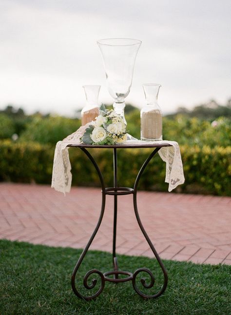 Photography By / http://troygrover.com,Wedding Planning By / http://brookekeegan.com Sand Ceremony Table, Ceremony Table, Childhood Sweethearts, Sand Ceremony Wedding, Pelican Hill, Newport Coast, Wedding Sand, Sand Ceremony, Wedding Props