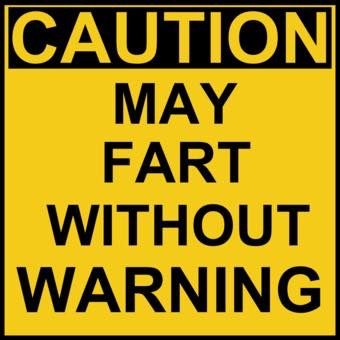 Caution Signs Funny, Funny Fart Quotes, Bumper Sticker Ideas, Fart Quotes, Retirement Party Sign, Xmas Tattoo, Caution Signs, Funny Warning Signs, Fart Humor