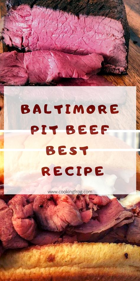 Pit Beef Recipe, Food Recipes Beef, Recipes With Beef, Recipes For Beef, Beef Food Recipes, Pit Beef, Sandwich Easy, Sirloin Roast, Kaiser Rolls