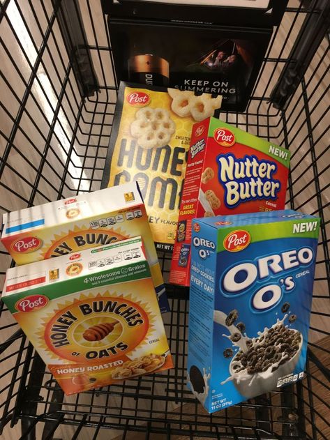 Cant buy cold cereal without Honey Bunches of Oats with almonds Store Cereal, Honey Bunches Of Oats, Buying Food, Eating Cereal, Post Cereal, Cold Cereal, Nutter Butter, Oreo Cookies, Grocery Shop