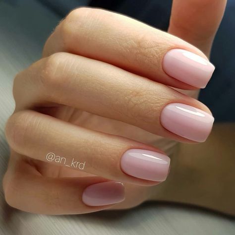 Pink Shellac Nails, Blush Pink Nails, Unghie Sfumate, Baby Pink Nails, Her Nails, Shellac Nails, Pink Nail, Neutral Nails, Beauty Nail