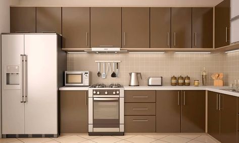 Dimensions for modular kitchen base cabinets to store large containers and vessels Modular Kitchen Design Indian, Modular Kitchen Cabinets Colour Combinations, Indian Kitchen Design Ideas, Modern Kitchen Colours, Modular Kitchen Interior, Kitchen Cabinets Color Combination, Kitchen Colour Combination, Best Kitchen Colors, Modular Kitchen Cabinets