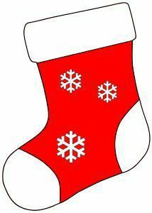 Christmas Clip Art Free Printables, Christmas Clip Art Free, Printable Christmas Stocking Pattern, Christmas Stocking Patterns, Christmas Stocking Template, Window Snow, Stocking Patterns, Christmas Stockings Sewing, Printable Stencils