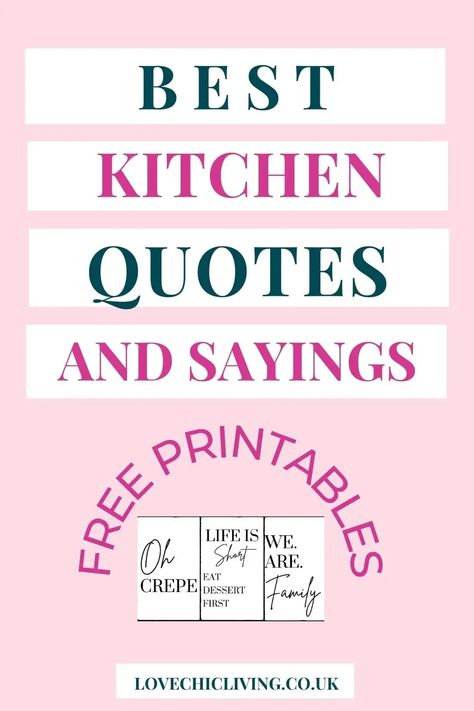 Kitchen Wall Sayings Decor Quotes, Signs For Kitchen Quotes, Funny Kitchen Wall Decor, Chalkboard Sayings For Kitchen, Sayings For Signs Home Decor Kitchen, Inspirational Kitchen Quotes, Kitchen Sign Quotes, Signs For The Kitchen Wall, Kitchen Interior Quotes