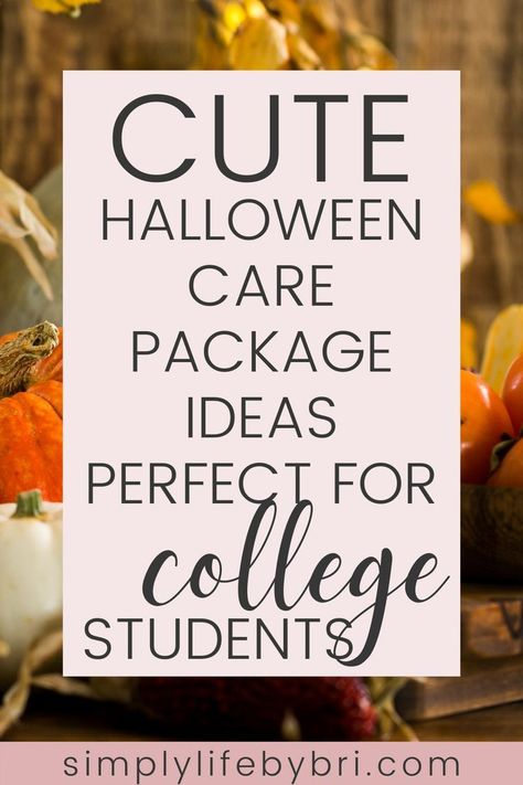 : 5 creative and thoughtful gift baskets that will make their day! #backtoschool #college Halloween Basket For College Student, Boo Basket Ideas, Halloween Care Packages, Fall Gift Baskets, Boo Gift, Boo Baskets, Halloween Gift Baskets, Spooky Candy, Boo Boo Bags