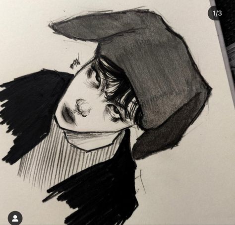 Jhope Sketch, Hope Art, Arte Grunge, Draw Ideas, Grunge Art, Kpop Drawings, Art Painting Gallery, Drawing Expressions, Arte Sketchbook