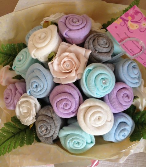 Large ladies sock bouquet Socks Bouquet, Pampers Cake, Sock Bouquet, Pamper Cake, Vendor Fair, Sock Cupcakes, Instagram Story App, Cake Bouquet, Towel Cakes