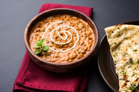 14 Indian Dishes and Four Local Sweets You Have to Try Before You Die, Plus an Introduction to the Spices That are the Secret Behind Every Fabulous Dish Tomato Dal Recipe, Dal Makhni, Butter Naan, Wedding Food Menu, Dal Makhani, North Indian Recipes, Punjabi Food, Food Cafe, Dining Restaurant