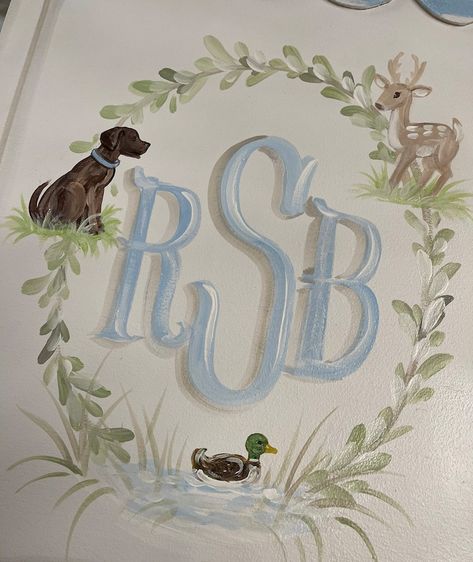 Southern Baby Boy Hunting Deer Duck Dog Door Hanger. Artist - Etsy Denmark Duck Hunting Door Hanger, Southern Nursery Ideas, Duck Hunting Themed Nursery, Baby Boy Duck Nursery, Baby Boy Duck Hunting Nursery, Southern Baby Boy Nursery, Hunting Nursery Theme, Vintage Hunting Nursery, Duck Nursery Theme