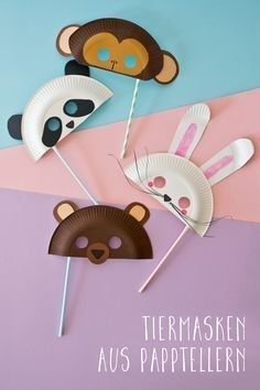 Paper Plate Crafts, Plate Crafts, Animal Masks, Animal Crafts, Ok Ru, Mask Making, Funny Animal, Craft Activities, Diy Crafts For Kids