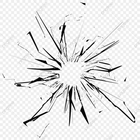 Broken Glass Cracks Bullet Marks On Free Vector and PNG Bullet Drawing, Bull Drawing, Comic Sound Effects, Knockout Punch, Hole Drawing, Glass Breaking, Glass Drawing, Glass Broken, Shattered Mirror