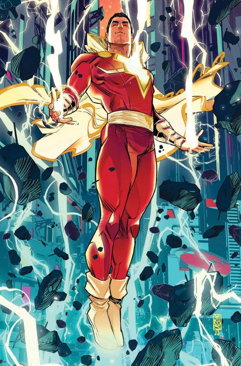 Shazam Fanart, Shazam Comic, Shazam Dc Comics, Captain Marvel Shazam, Dc Comics Wallpaper, Dc Comics Heroes, Univers Dc, Arte Dc Comics, Dc Comics Superheroes