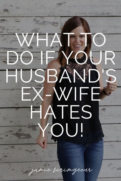 Does your husband's ex-wife hate you? Do you want a co-parenting relationship with her, but she's not interested? If so, this blog post is for you.  For more from Jamie Scrimgeour visit www.jamiescrimgeour.com  #coparenting #divorce #stepmom #stepparenting #stepmomadvice #blendedfamily Co Parenting Quotes, 40 Quotes, Step Mom Advice, Family Advice, Step Mum, Mom Support, Best Marriage Advice, Step Parenting, Blended Family