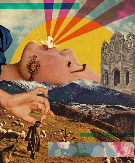 Collage Art Design Ideas, Lifestyle Collage, Surrealism Artwork, Poster Grafico, Vintage Collage Art, Collage Art Projects, Surreal Collage, Hur Man Målar, Carthage