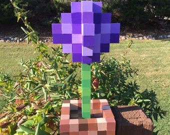 Minecraft Flowers, Diy Minecraft Decorations, Minecraft Diy Crafts, Minecraft Decoration, Minecraft Blocks, Diy Minecraft, Minecraft Room, Fleurs Diy, Minecraft Decorations