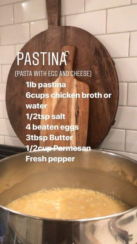 Pasta With Egg, Pastina Recipes, Pastina Soup, Sick Food, Italian Comfort Food, Egg And Cheese, Chickpea Pasta, Savory Soups, Us When