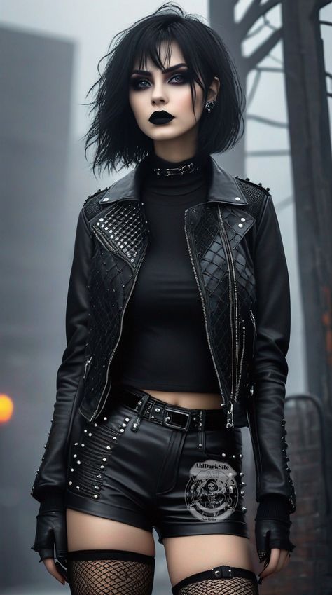 Female Goth Aesthetic, Rock Female Outfit, Goth Outfits Female, Punk Makeup Looks, Rockstar Women, Goth Punk Aesthetic, Rocker Chic Outfit, Underground Style, Gothic Outfit