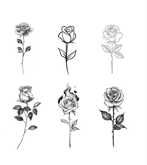 6 Different Rose tattoo ideas |  couple tattoo ideas on hand Rose Stem Tattoo, Finger Rose Tattoo, Him And Her Tattoos, Single Rose Tattoos, Simple Rose Tattoo, Bali Tattoo, Rose Hand Tattoo, Rose Tattoos For Men, Rose Tattoos For Women