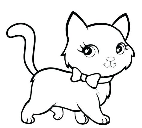 cute kitten coloring pages - Cute Kitten Coloring Pages Idea Simple Cat Drawing, Kittens Coloring, Cat Template, Puppy Coloring Pages, Chat Kawaii, Animal Templates, Cat Coloring Book, Kitty Coloring, Cat Coloring Page