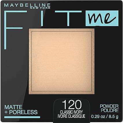 Matte And Poreless Powder Face Makeup: Perfect for normal to oily skin, this long-lasting powder provides a natural, poreless finish with lasting shine control; Suitable for a wide range of skin tones. Maybelline offers various foundation, concealer, and eye and lip products for creating your desired look. Maybelline Fit Me Powder, Face Powder Makeup, Fit Me Powder, Hairdressing Chairs, Fit Me Matte And Poreless, Makeup Setting Powder, Full Coverage Foundation, Finishing Powder, Maybelline New York