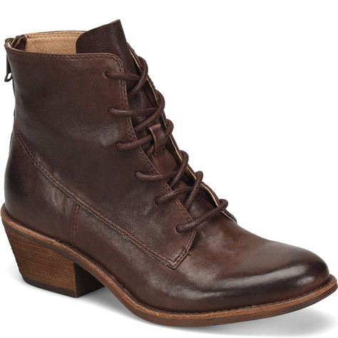 Annalise | Sofft Shoe Sofft Shoes, Low Boots, Comfortable Boots, Leather Lace, Dillard's, Stacked Heel, Boot Shoes Women, Leather And Lace, Cute Shoes