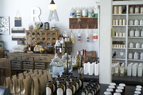 Rose Apothecary | Schitt's Creek Wiki | Fandom Stocking Shelves, Apothecary Design, Apothecary Decor, Rose Apothecary, Zero Waste Store, Southern Decor, Plungers, Schitt's Creek, Schitts Creek