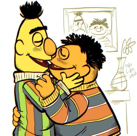 Bert X Ernie Fanart, Bert And Ernie Fanart, Sesame Street Fanart, Bert X Ernie, Beto Y Enrique, Ernie And Bert, Ernie Und Bert, The Electric Mayhem, Electric Mayhem