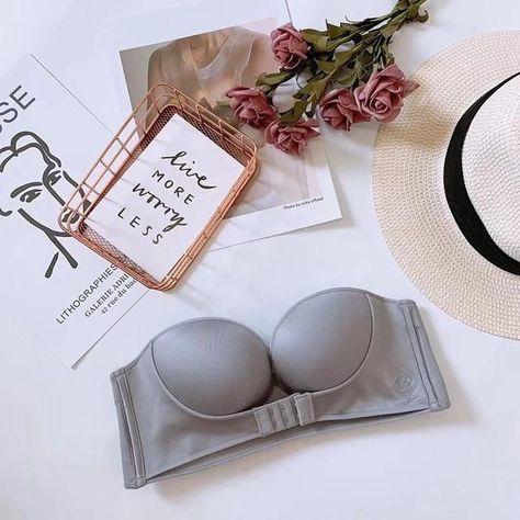 ecd62de20ea67e1c2d933d311b08178adesc45156527ri Bra Deals, Gather Bra, Strapless Bras, Push Up Lingerie, Pushup Bra, Front Closure Bra, Invisible Bra, Wedding Bridesmaid, Pusheen