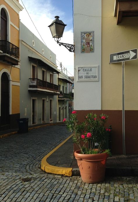 Calle San Sebastian, Viejo San Juan,  Puerto Rico. Old San Juan Aesthetic, Puerto Rico Architecture, Boricua Aesthetic, San Juan Puerto Rico Aesthetic, San Sebastian Puerto Rico, Puerto Rico Aesthetic, Viejo San Juan Puerto Rico, Puerto Rico Pictures, Puerto Rico Trip