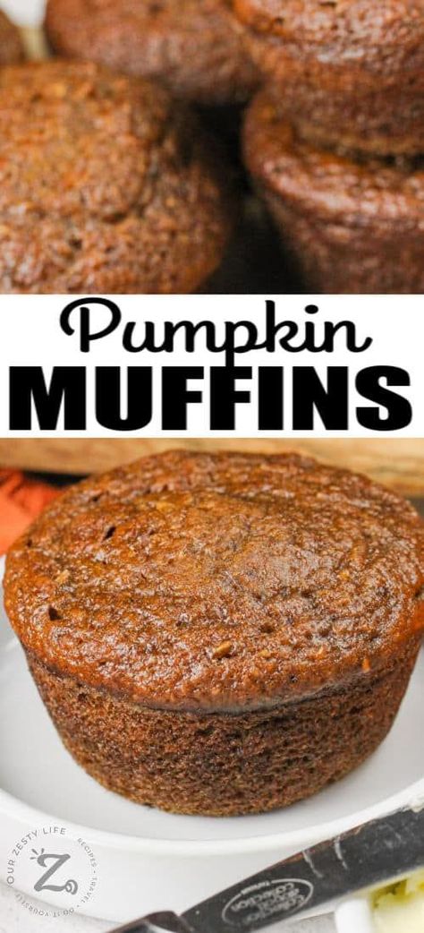 Pumpkin Pie Puree, Easy Pumpkin Muffin, Pumpkin Pie Muffins, Easy Pumpkin Muffins, Best Pumpkin Muffins, Cream Cheese Swirl, Pie Muffins, Pumpkin Muffins Easy, Pumpkin Muffin Recipes