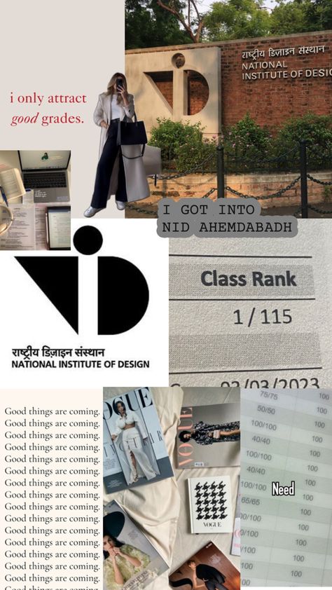 Nid Ahmedabad, National Institute Of Design, Fashion Designer Quotes, College Vision Board, Manifesting Vision Board, Design Quotes Inspiration, Vision Board Images, Fashion Illustration Collage, Affirmation Board