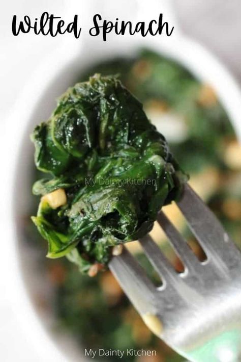 Wilted Spinach Recipes, How To Wilt Fresh Spinach, Easy Spinach Recipes, Wilted Spinach Salad, Spinach Benefits, Garlic Spinach, Wilted Spinach, Raw Spinach, Spinach Salad Recipes